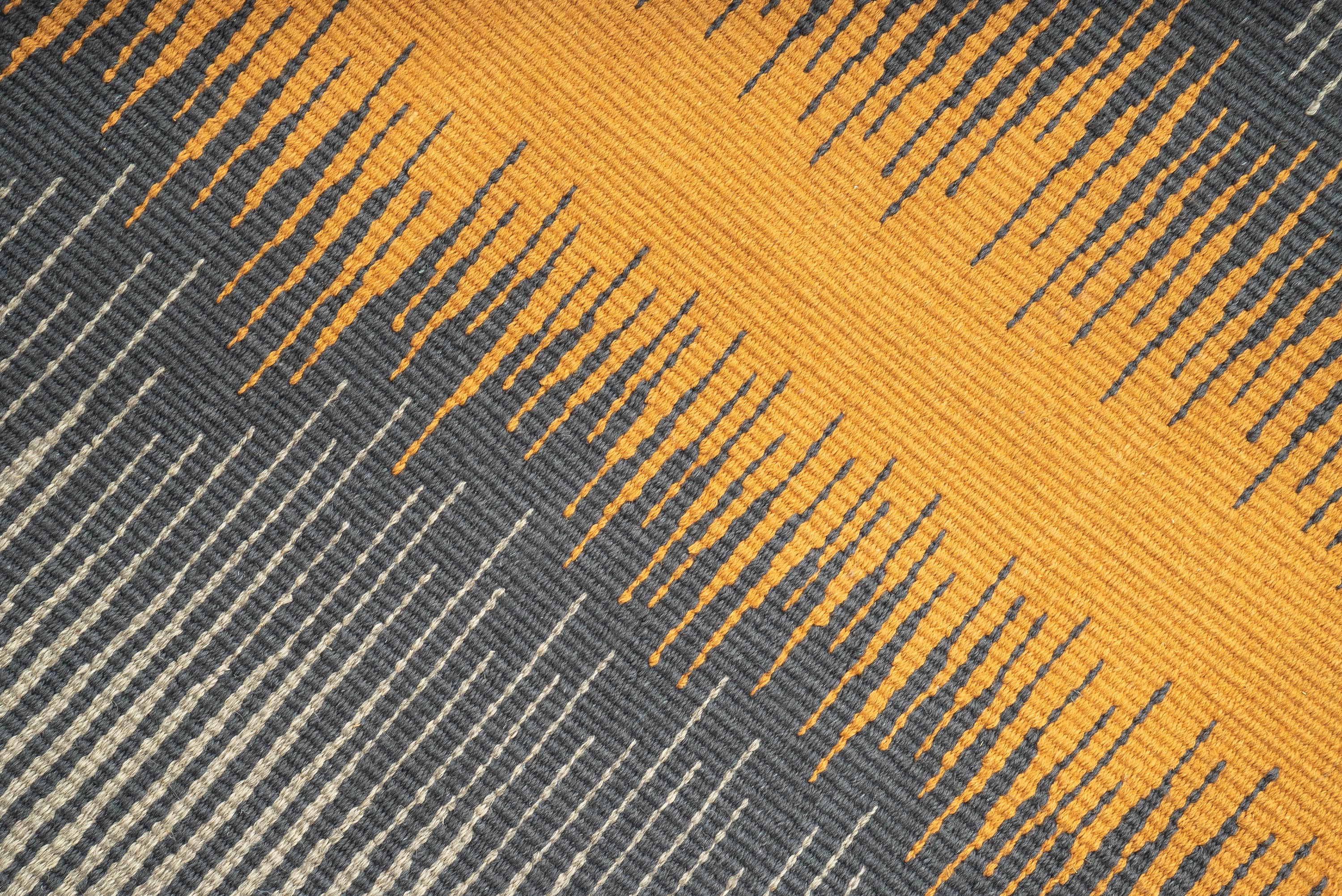 "Source" Handwoven Hemp Designer Rug
