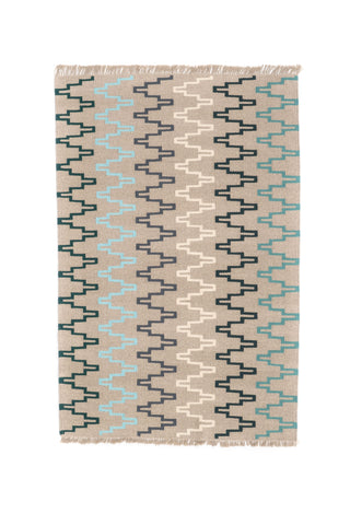 "Concerto" Handwoven Hemp Designer Rug
