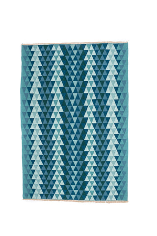 "Concerto" Handwoven Hemp Designer Rug