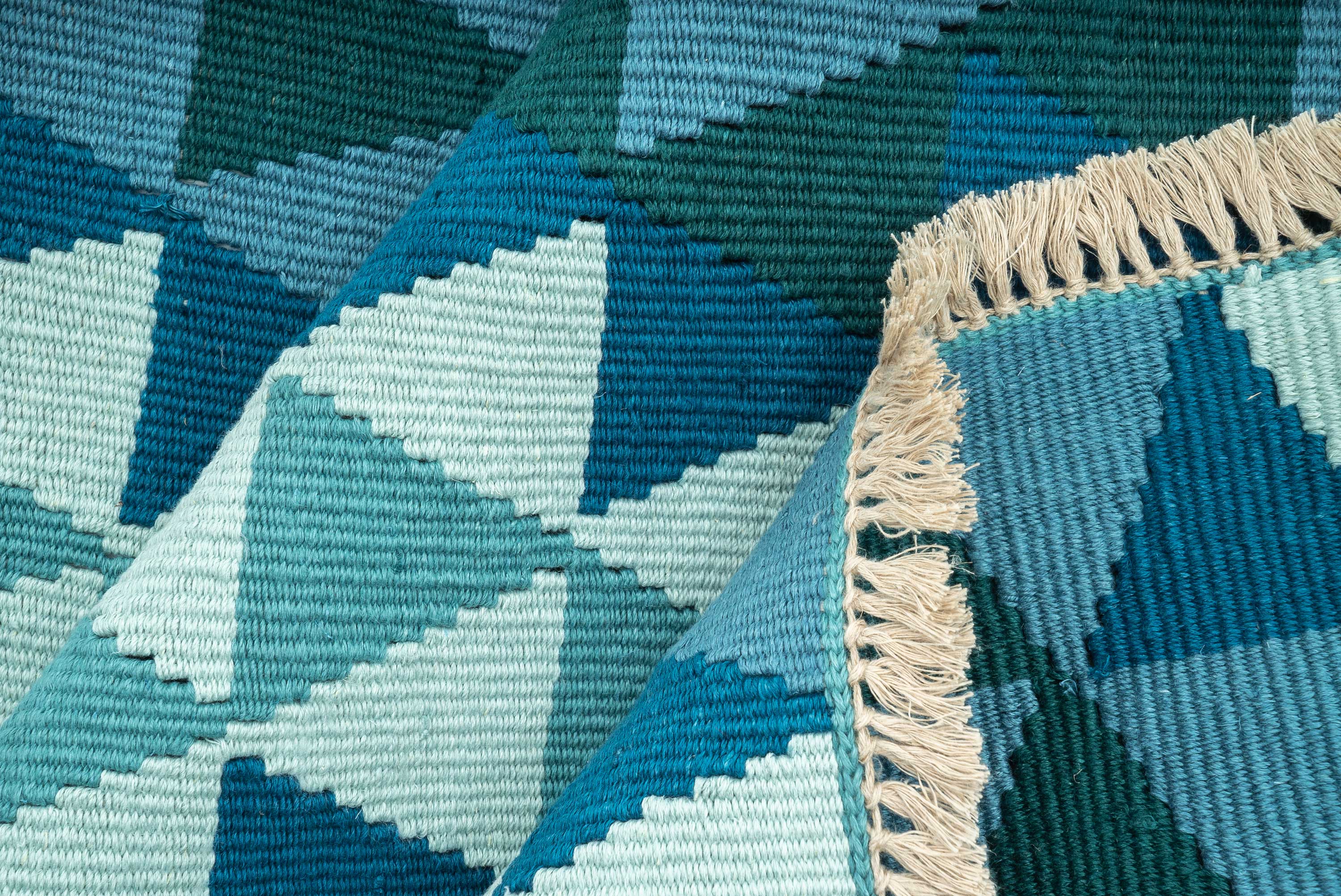 "River" Handwoven Hemp Designer Rug