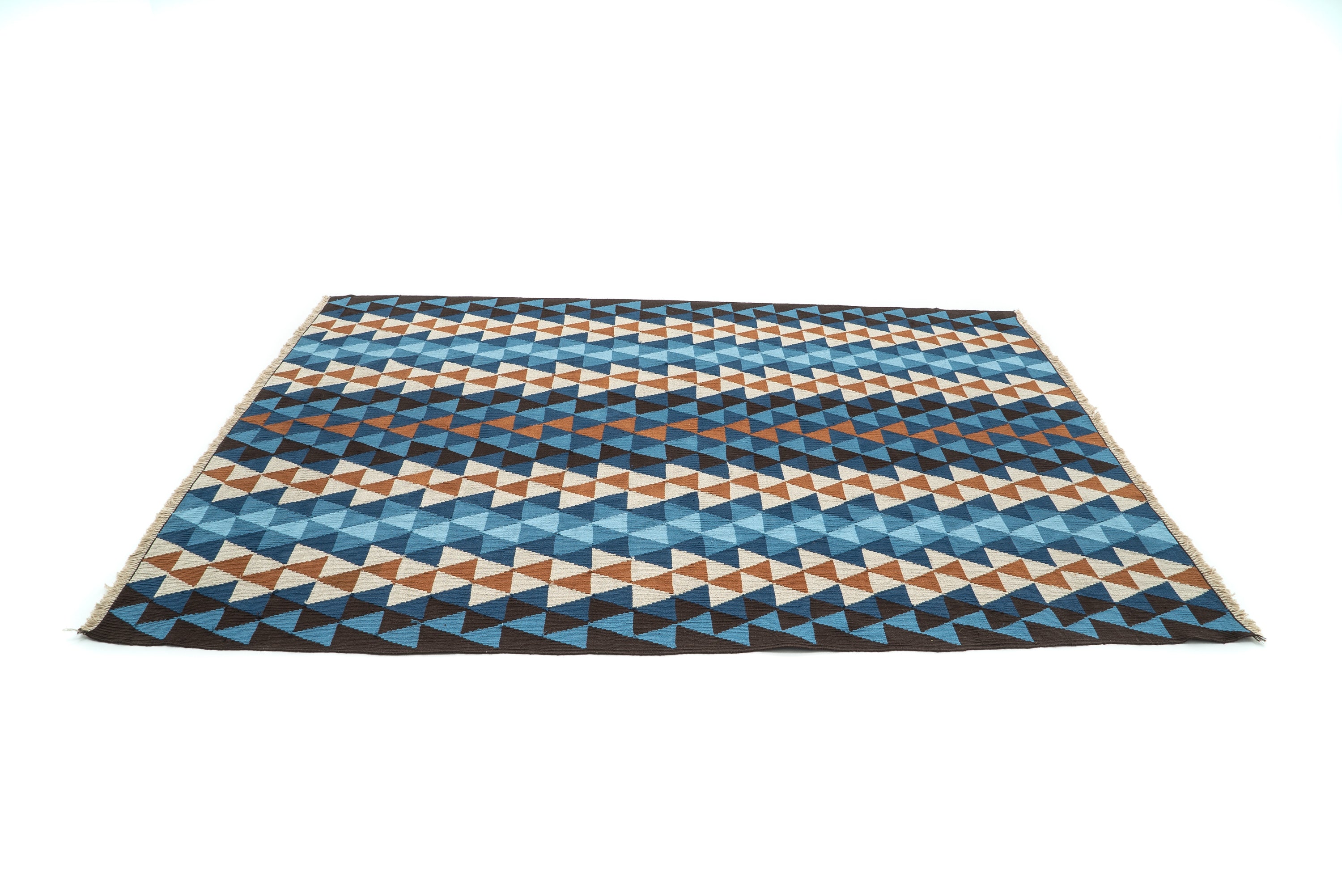 "River" Handwoven Hemp Designer Rug II
