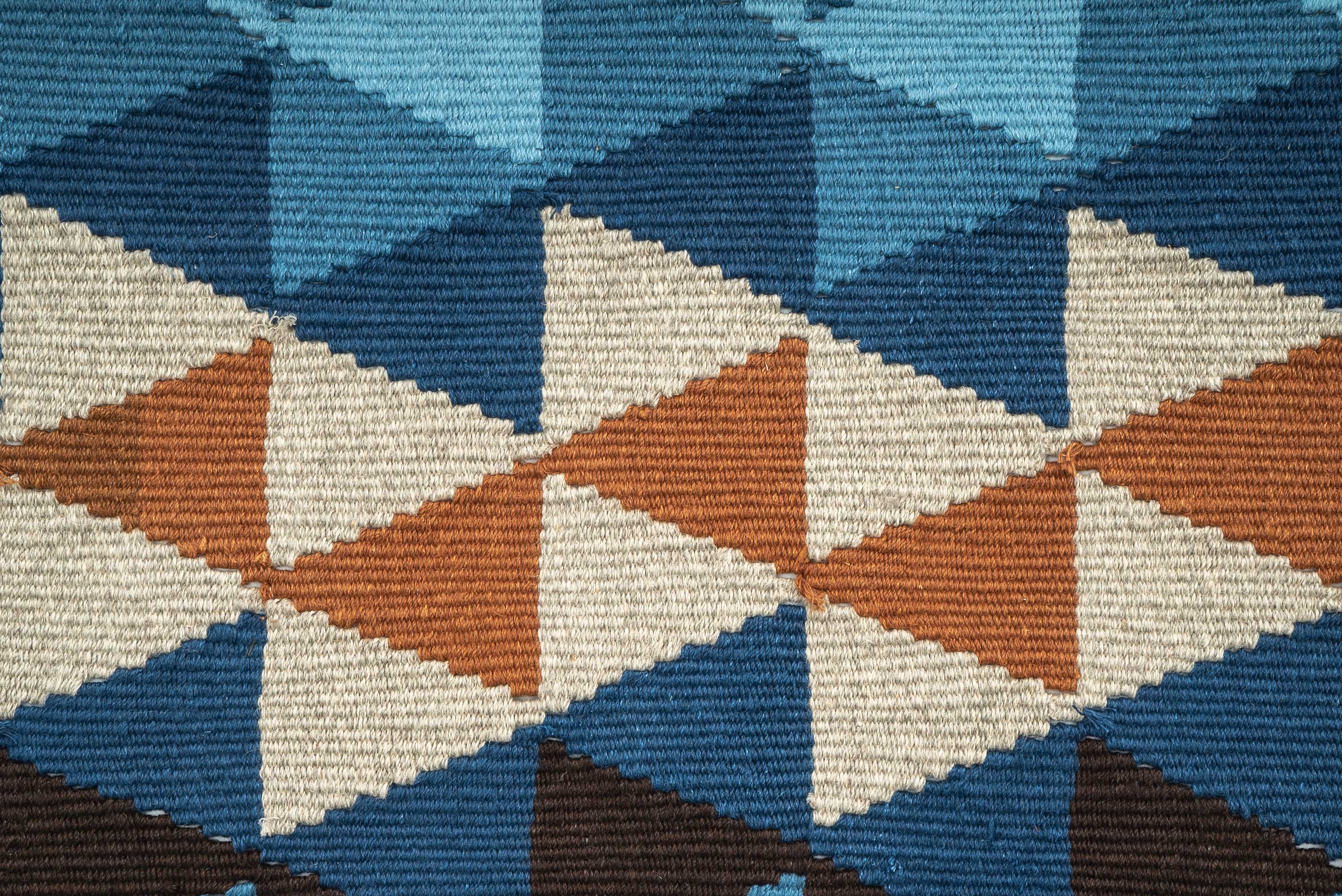 "River" Handwoven Hemp Designer Rug II