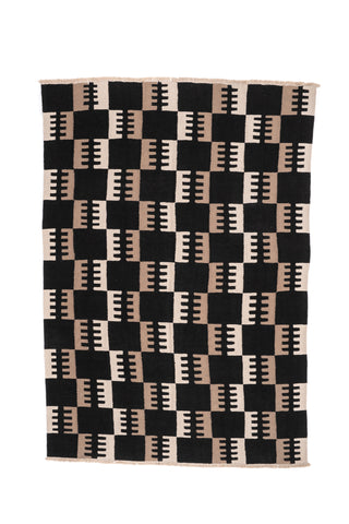 "Concerto" Handwoven Hemp Designer Rug