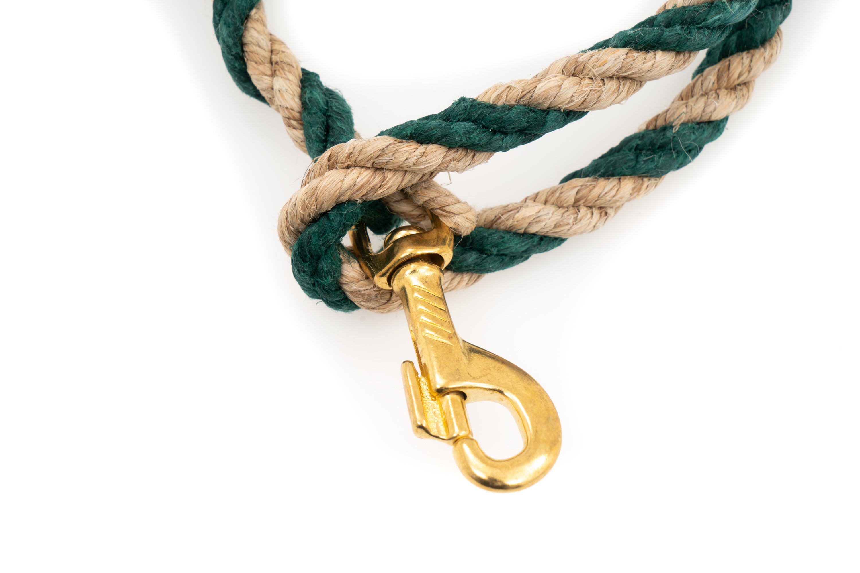 Short Dog Leash - Handspun Hand Laid Authentic Artisanal Hemp Rope