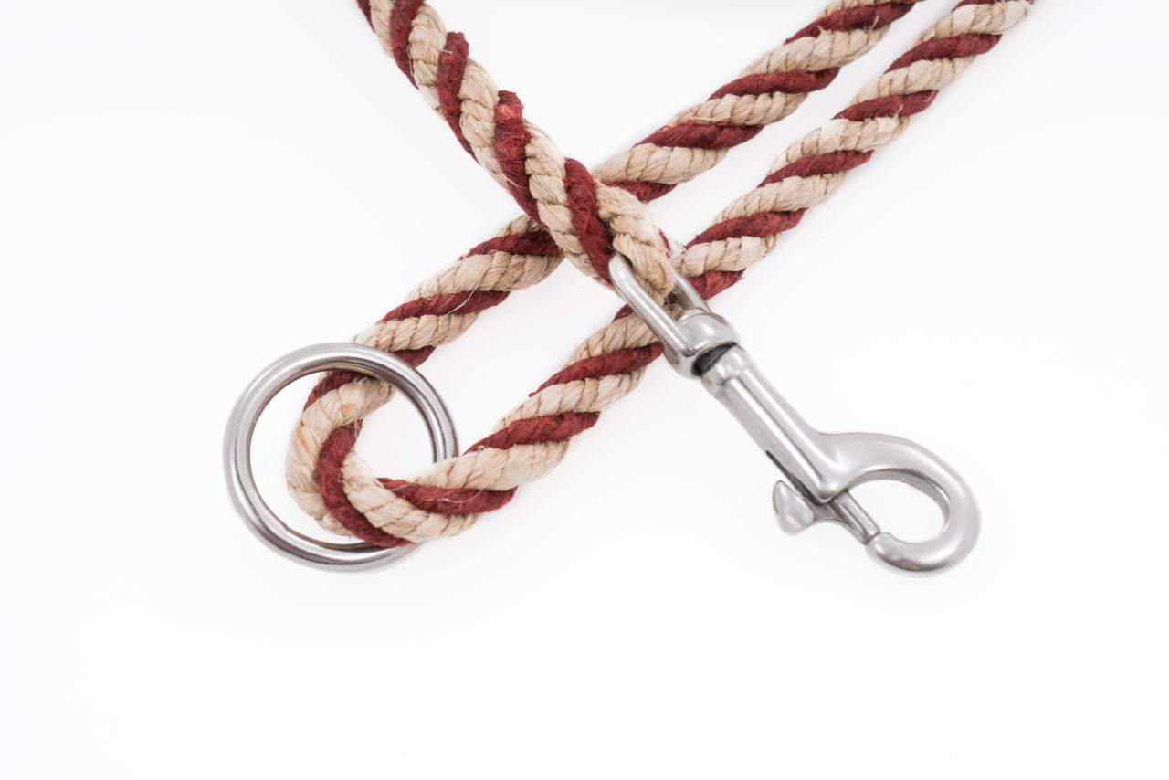 Dog Leash - Handspun Hand Laid Authentic Artisanal Hemp Rope