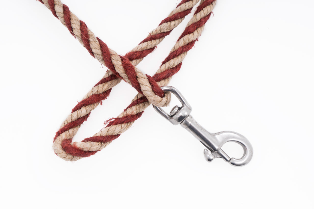 Dog Leash - Handspun Hand Laid Authentic Artisanal Hemp Rope