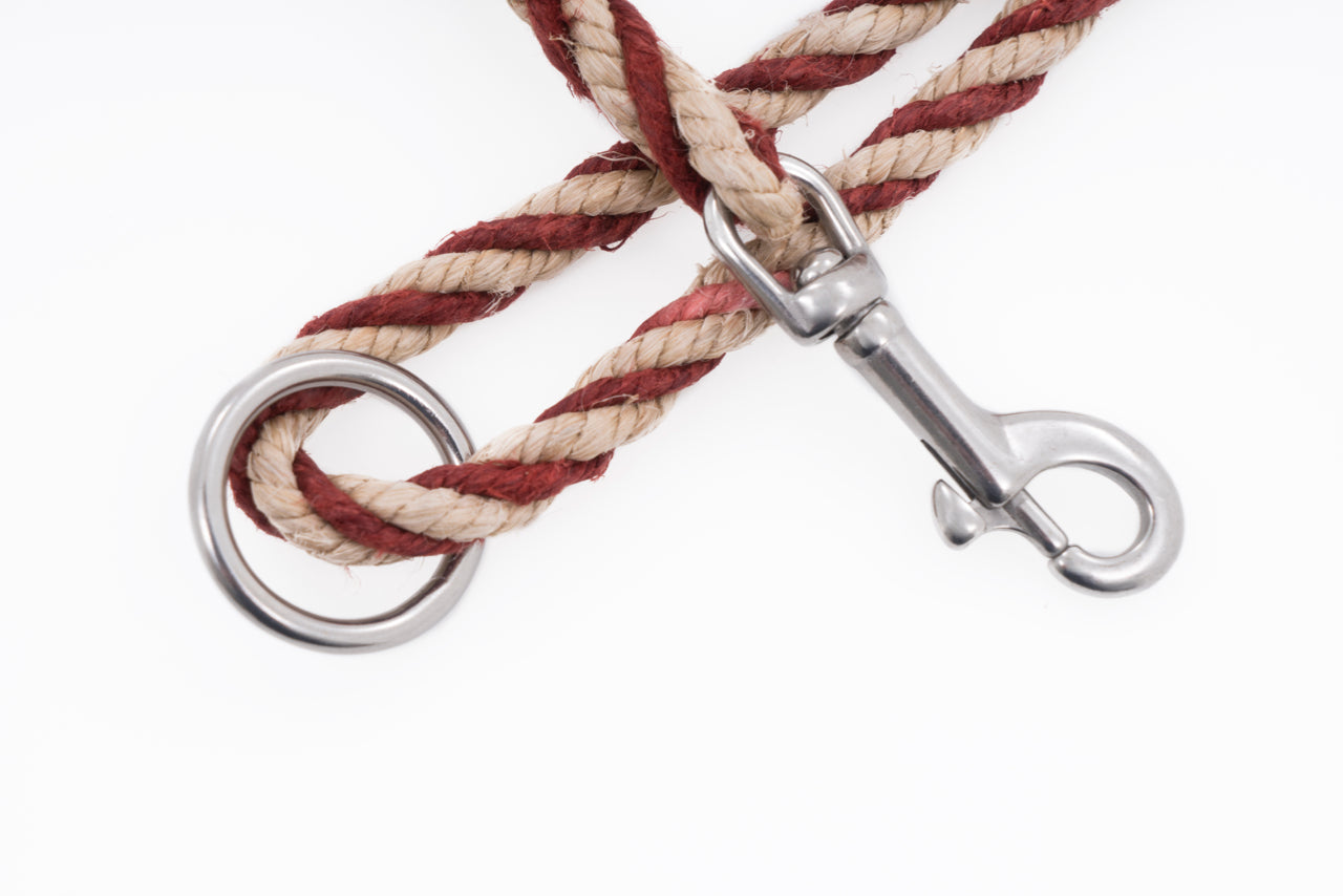 Dog Leash - Handspun Hand Laid Authentic Artisanal Hemp Rope