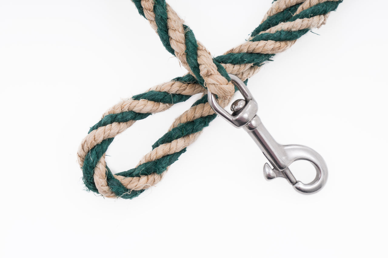 Dog Leash - Handspun Hand Laid Authentic Artisanal Hemp Rope