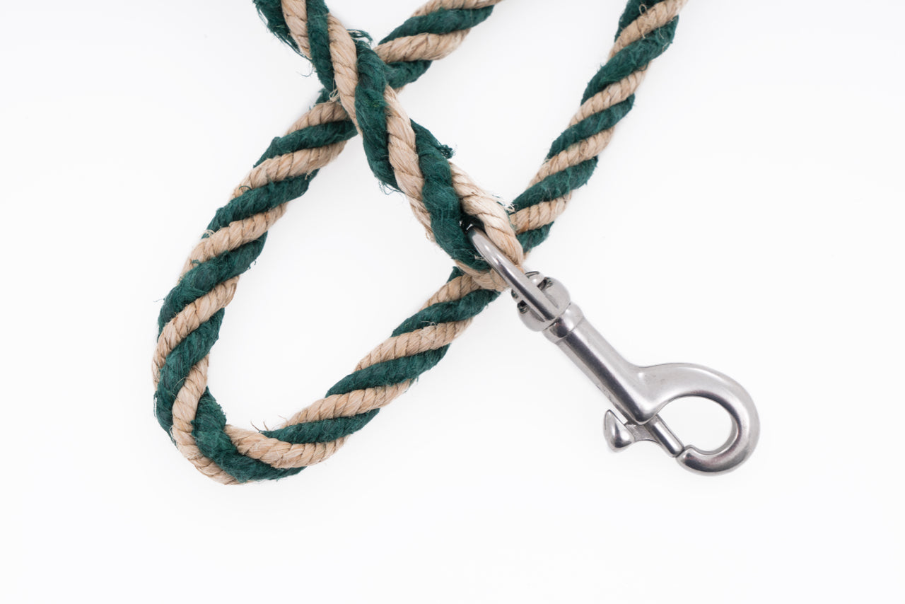 Dog Leash - Handspun Hand Laid Authentic Artisanal Hemp Rope