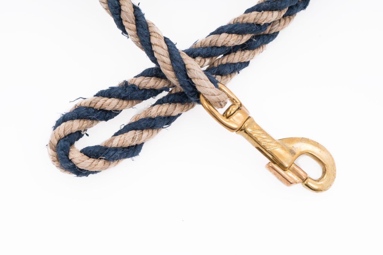 Dog Leash - Handspun Hand Laid Authentic Artisanal Hemp Rope