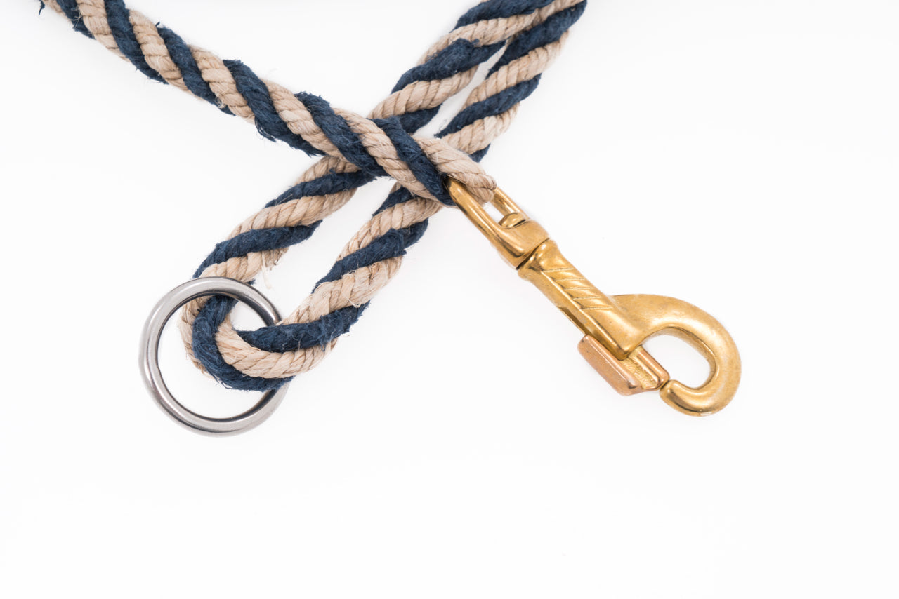 Dog Leash - Handspun Hand Laid Authentic Artisanal Hemp Rope
