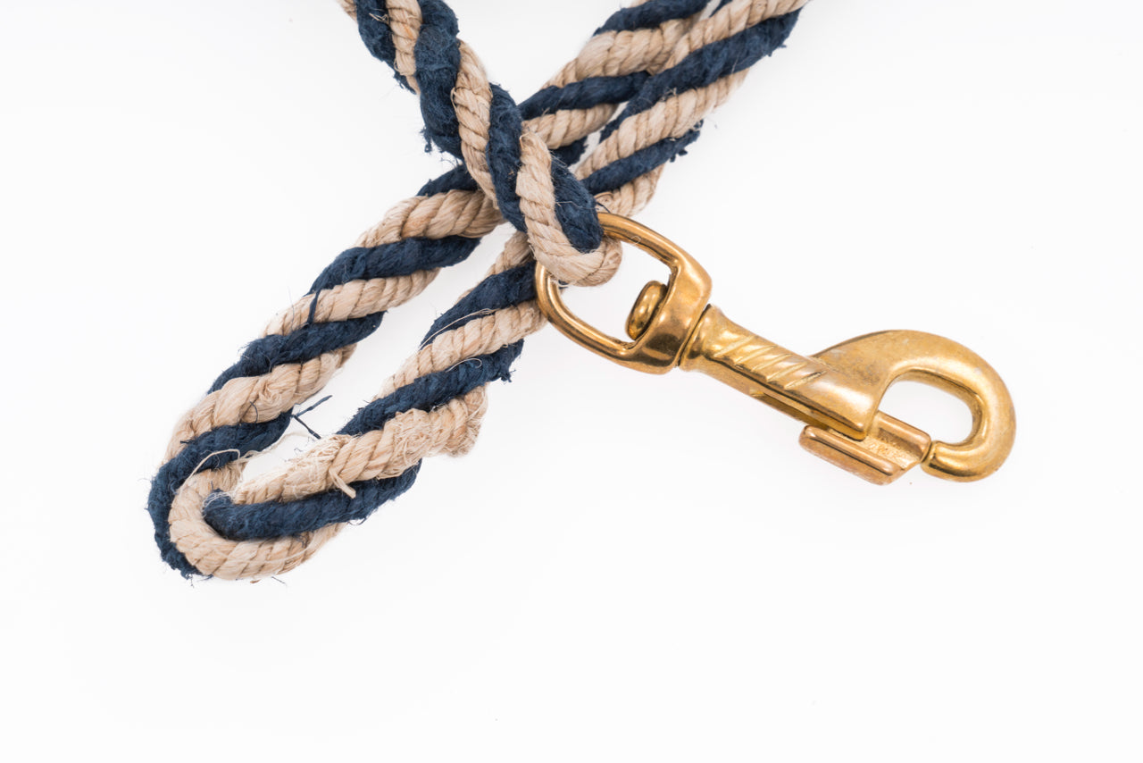 Dog Leash - Handspun Hand Laid Authentic Artisanal Hemp Rope