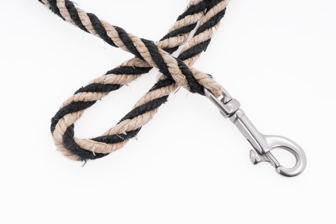 Dog Leash - Handspun Hand Laid Authentic Artisanal Hemp Rope