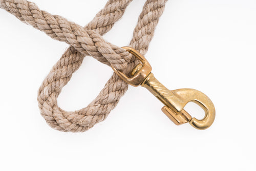 Dog Leash - Handspun Hand Laid Authentic Artisanal Hemp Rope