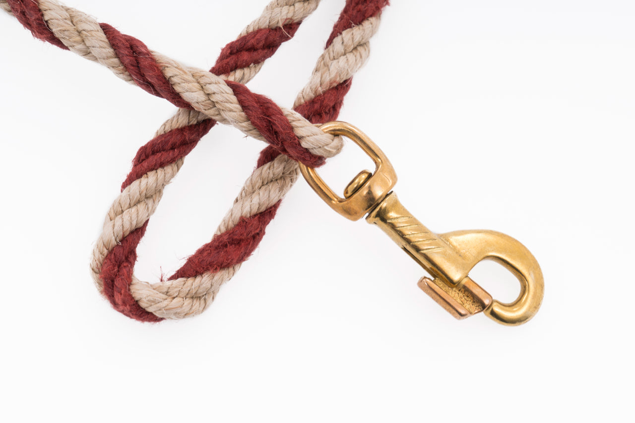 Dog Leash - Handspun Hand Laid Authentic Artisanal Hemp Rope