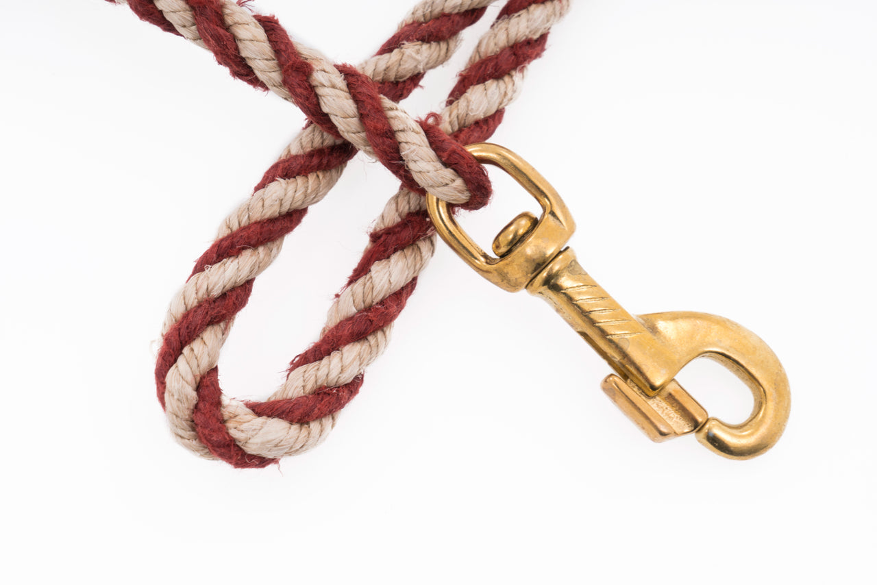 Dog Leash - Handspun Hand Laid Authentic Artisanal Hemp Rope