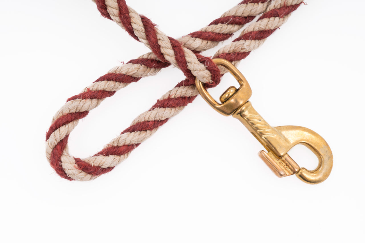 Dog Leash - Handspun Hand Laid Authentic Artisanal Hemp Rope