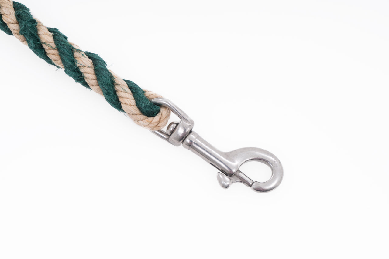 Short Dog Leash - Handspun Hand Laid Authentic Artisanal Hemp Rope