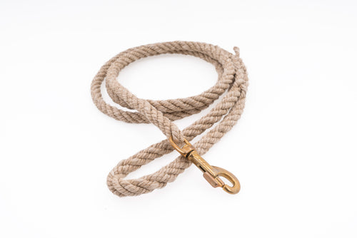 Dog Leash - Handspun Hand Laid Authentic Artisanal Hemp Rope