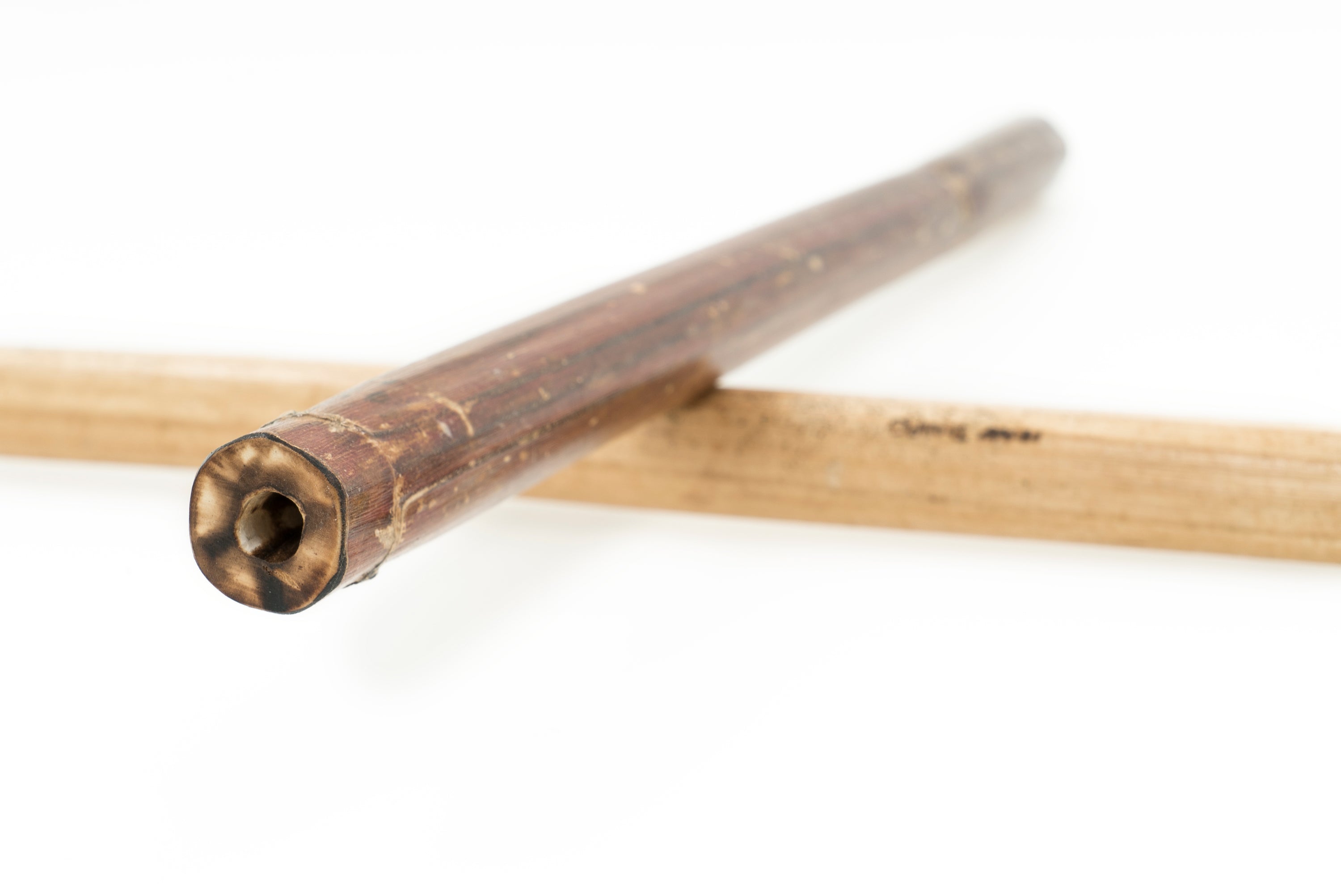 "Hollow Large Varnished" Hemp Stalk Drumsticks