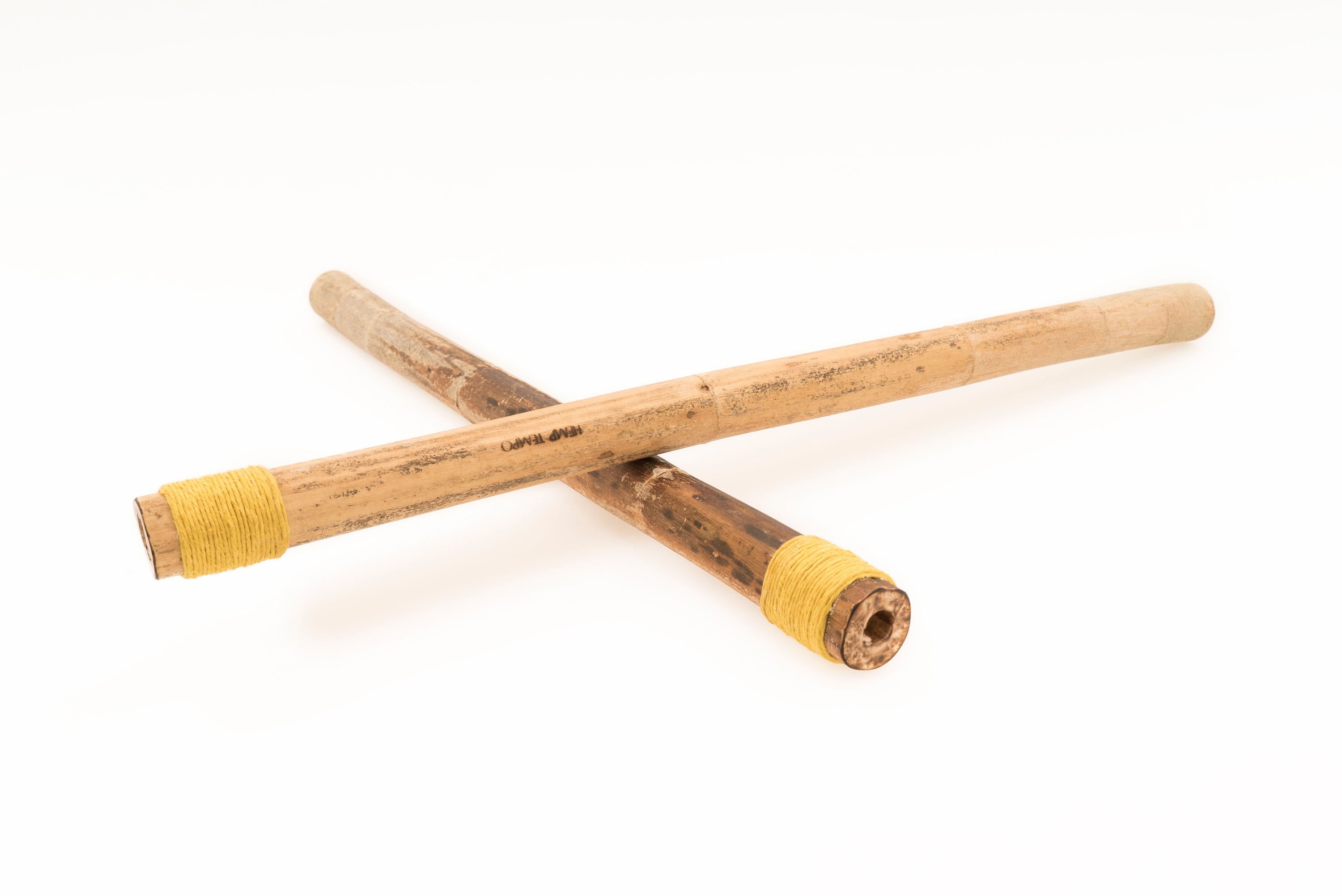 "Roots Large Wrapped" Hemp Stalk Drumsticks