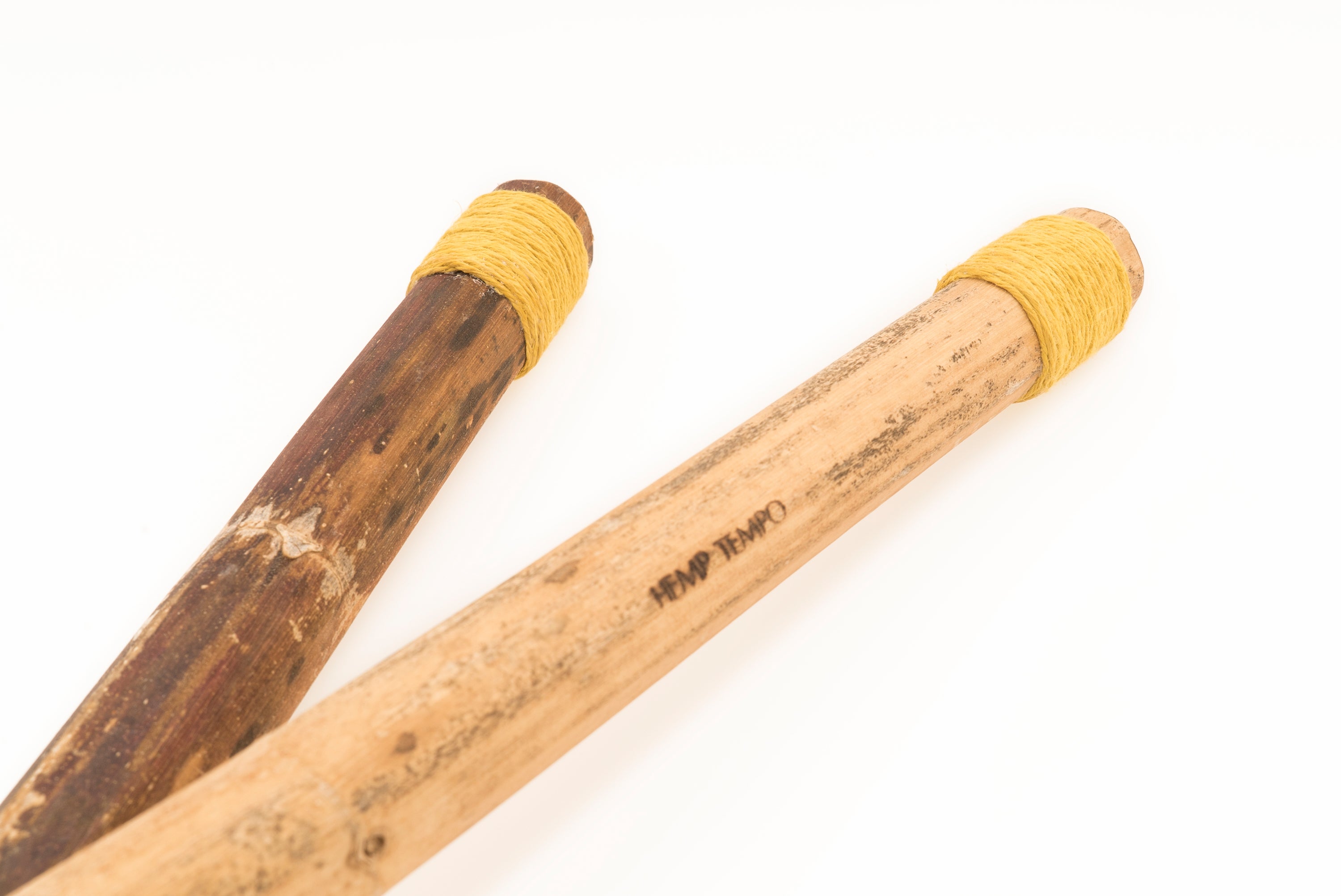 "Roots Large Wrapped" Hemp Stalk Drumsticks