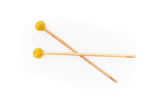 "Medium Hard" Hemp Stalk Mallet Percussion Sticks