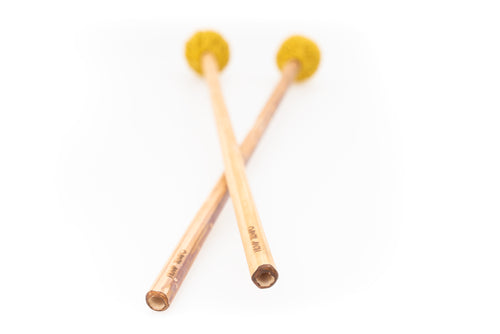 "Medium Hard" Hemp Stalk Mallet Percussion Sticks