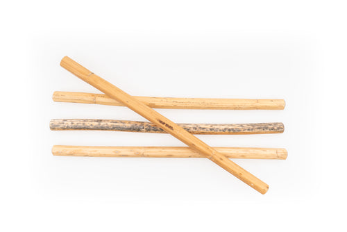 "Two Pairs: Raw Hollow" Hemp Stalk Drumsticks