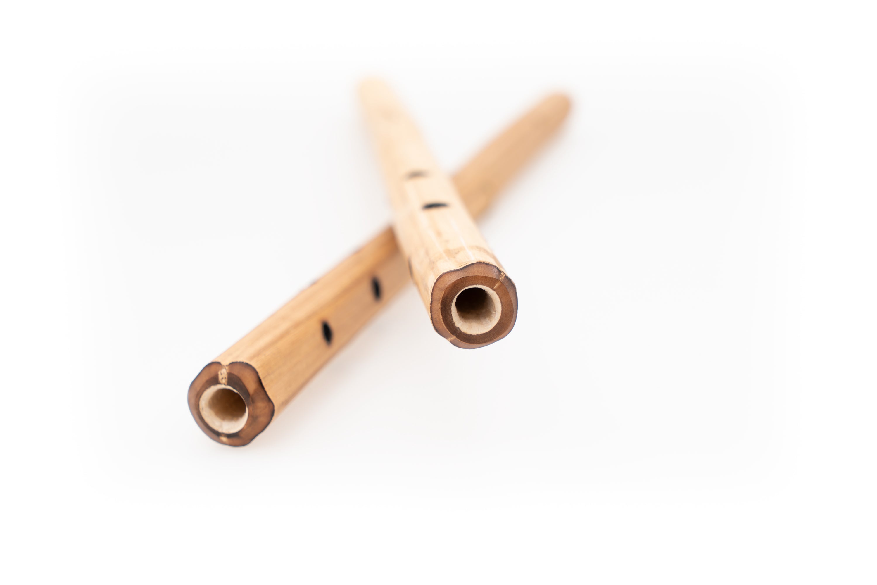 "Raw Holed Hollow" Hemp Stalk Drumsticks