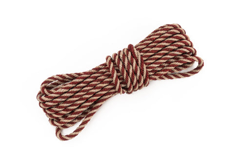 Dyed Handspun and Hand Laid Artisanal Authentic Hemp Rope