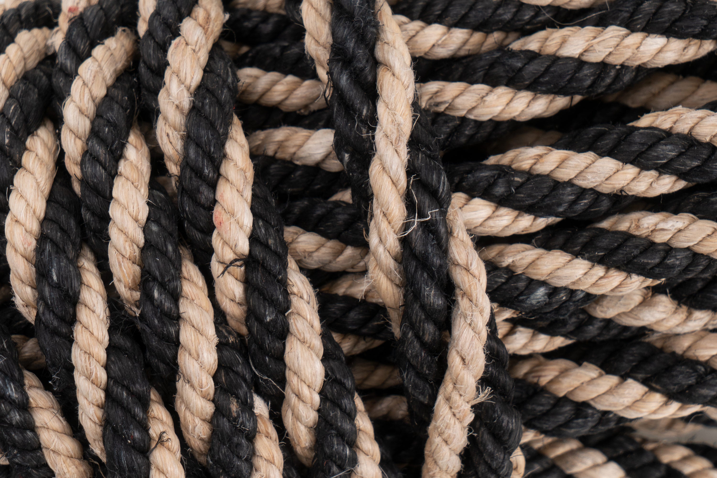 Dyed Handspun and Hand Laid Artisanal Authentic Hemp Rope