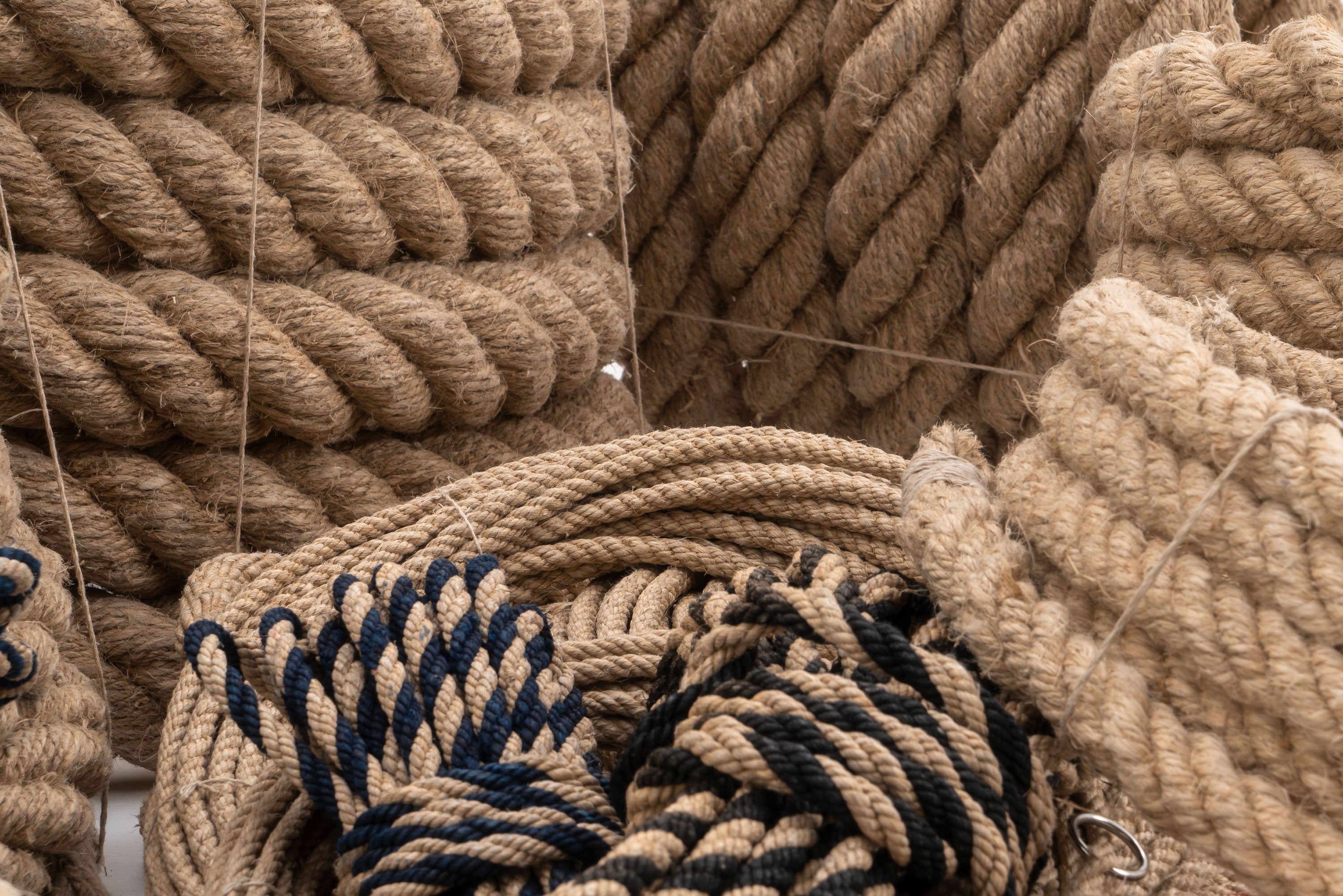 Handspun Hand Laid Artisanal Authentic Hemp Rope