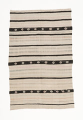 Traditional Vintage Hemp Rug - Inland Black Sea Region