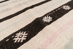 Traditional Vintage Hemp Rug - Inland Black Sea Region