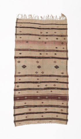 Small and Colorful Vintage Rug