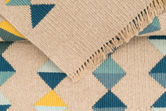 "Lovely Life" Handwoven Hemp Designer Rug I