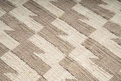 "Thunder and Lightening" Handwoven Hemp Designer Rug IV