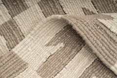 "Thunder and Lightening" Handwoven Hemp Designer Rug IV