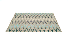 "Uplift" Handwoven Hemp Designer Rug