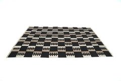 "Combs" Handwoven Hemp Designer Rug II