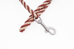 Short Dog Leash - Handspun Hand Laid Authentic Artisanal Hemp Rope