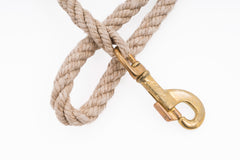 Short Dog Leash - Handspun Hand Laid Authentic Artisanal Hemp Rope