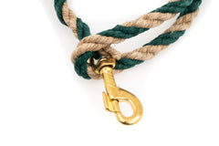 Short Dog Leash - Handspun Hand Laid Authentic Artisanal Hemp Rope