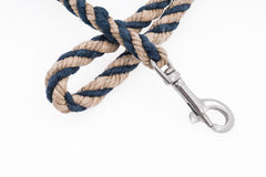 Short Dog Leash - Handspun Hand Laid Authentic Artisanal Hemp Rope