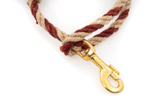 Short Dog Leash - Handspun Hand Laid Authentic Artisanal Hemp Rope