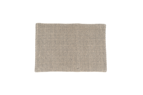 Hand Crocheted Handspun Hemp Oval Doormat