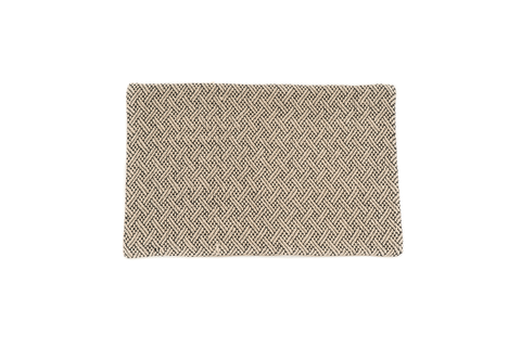 Hand Crocheted Handspun Hemp Oval Doormat